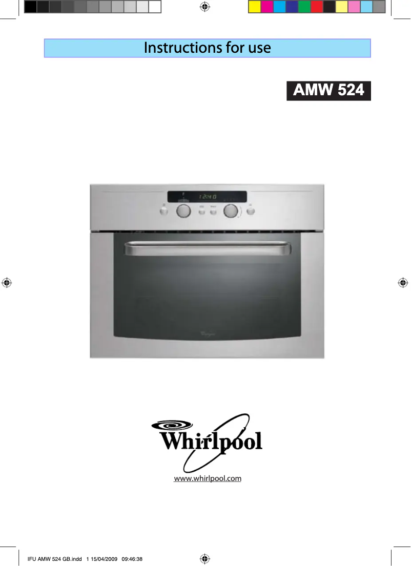 Page 1 de la notice Manuel utilisateur Whirlpool AMW 524 IX