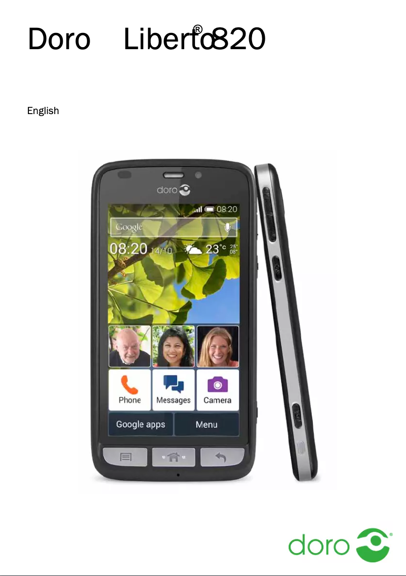 Page 1 de la notice Manuel utilisateur Doro Liberto 820