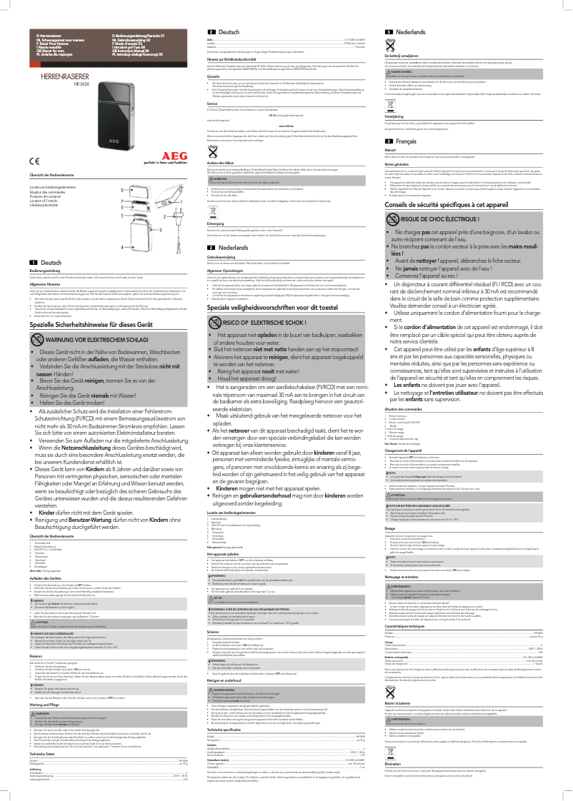 Imagen de la primera página del manual del dispositivo HR 5636