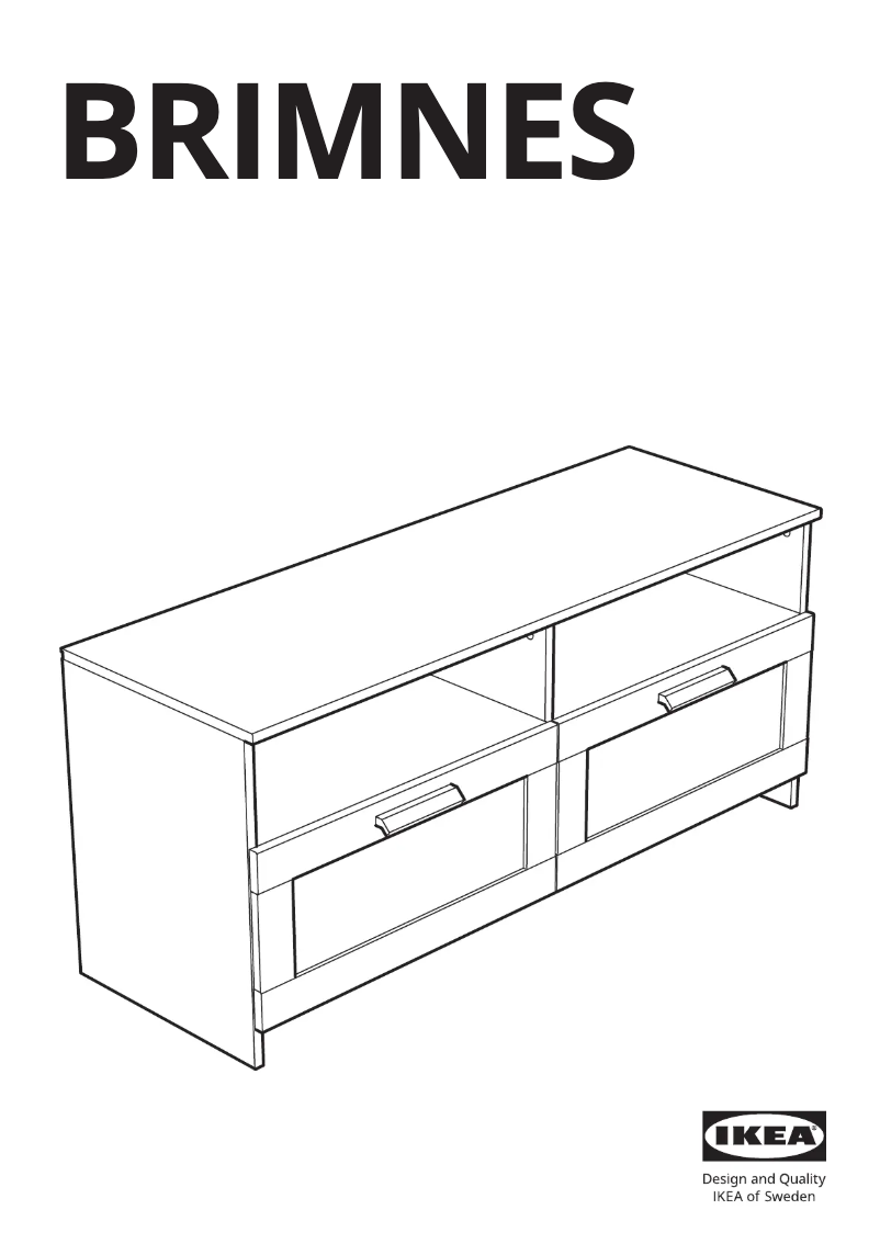 Page 1 de la notice Manuel utilisateur Ikea BRIMNES 303.376.99