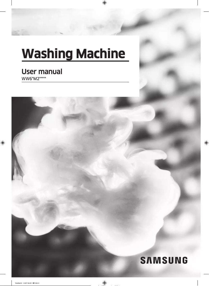 Página 1 del manual Manual de usuario Samsung WW60M206KMA