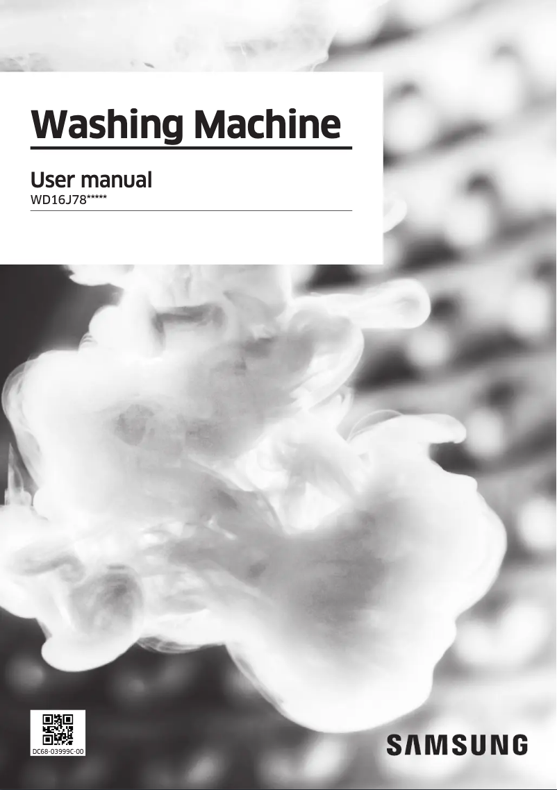 Image de la première page du manuel de l'appareil WD16J7800KS1