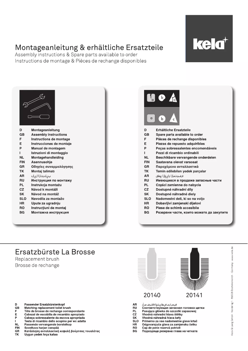 Page 1 de la notice Manuel utilisateur Kela Sinerio 22231