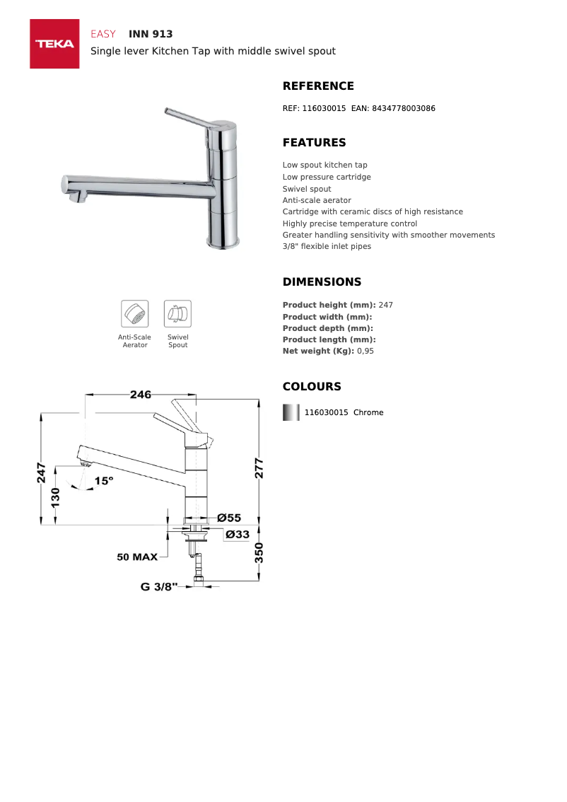 Image de la première page du manuel de l'appareil INN 913