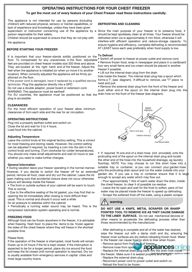 Image de la première page du manuel de l'appareil WCM7000WC