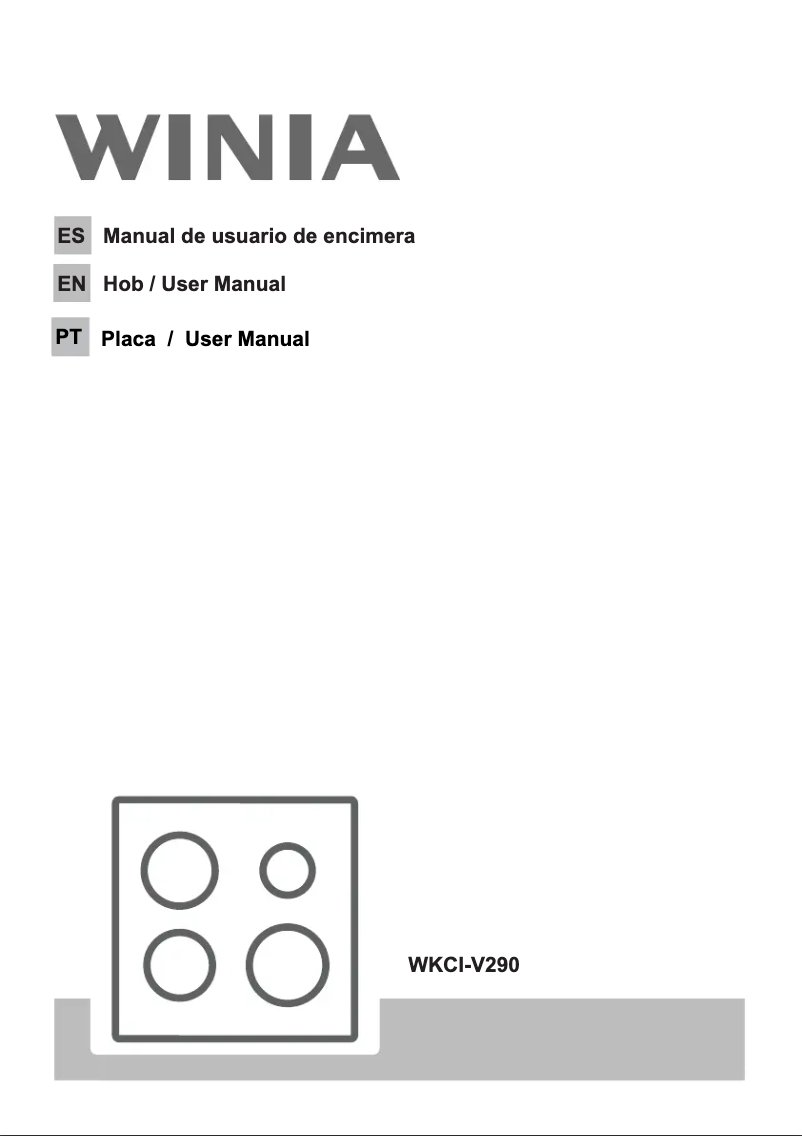 Page n°1 - Manuel utilisateur Winia WKCI-V290