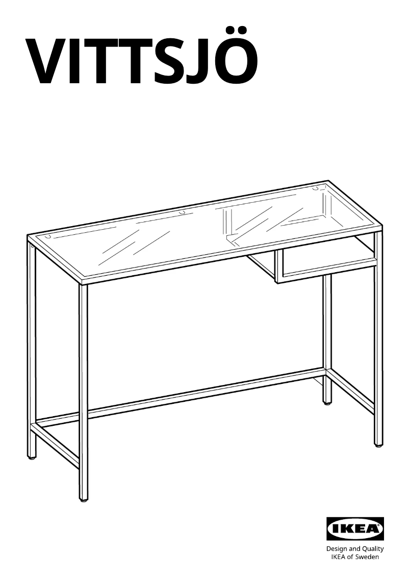 Page 1 de la notice Manuel utilisateur Ikea VITTSJÖ 602.213.53
