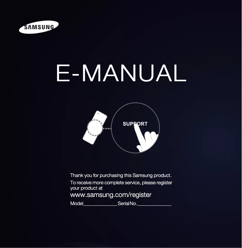 Page 1 de la notice Manuel utilisateur Samsung PS51E6505EU