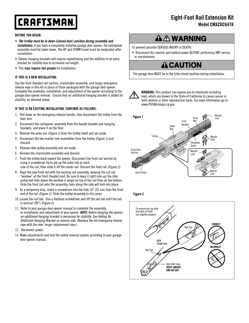 Image de la première page du manuel de l'appareil CMXZDCG478
