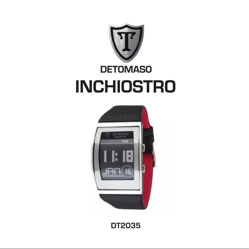 Page 1 de la notice Manuel utilisateur Detomaso Inchiostro