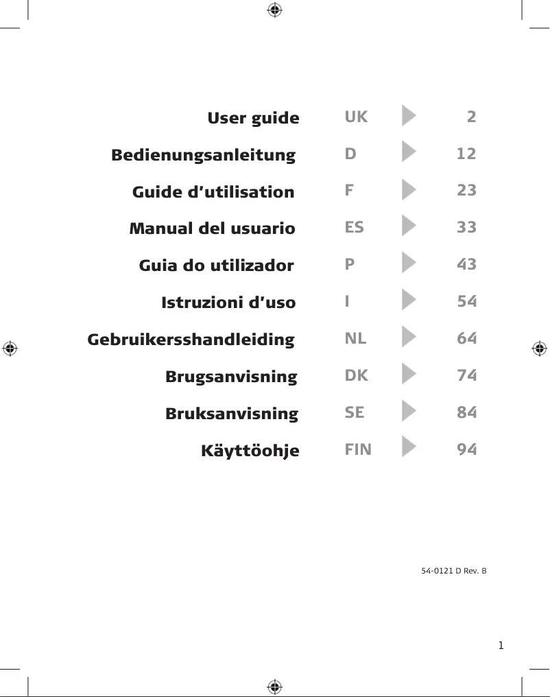 Image de la première page du manuel de l'appareil GN8120