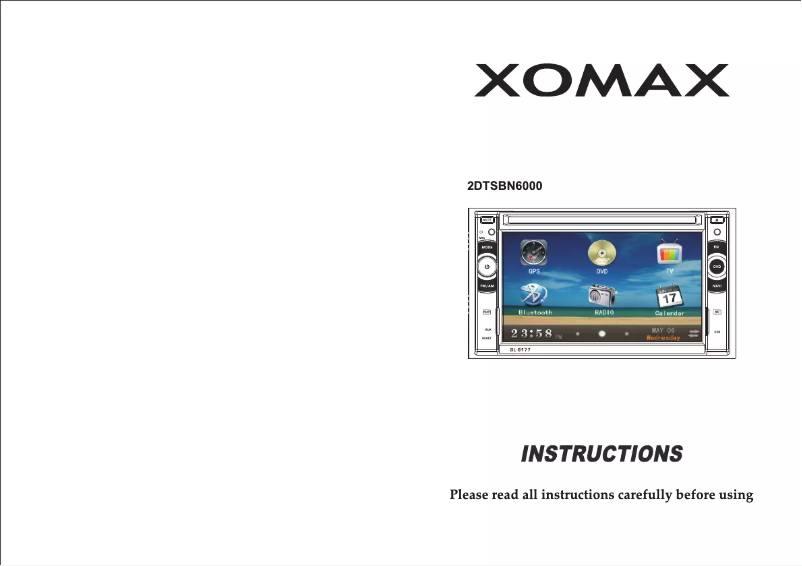 Page n°1 - Manuel utilisateur Xomax XM-2DTSBN6000