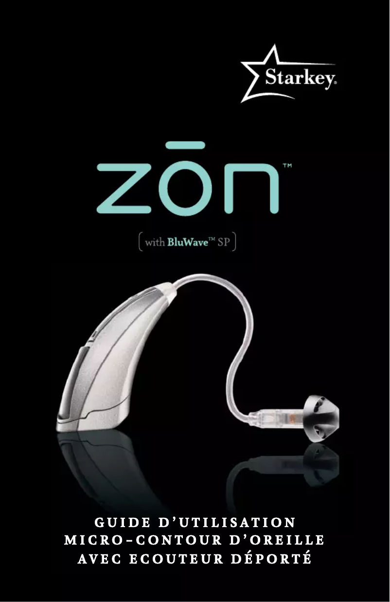 Page n°1 - Manuel utilisateur Starkey Zon