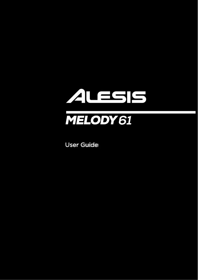 Page 1 of the manual User Manual Alesis Melody 61 Mk4