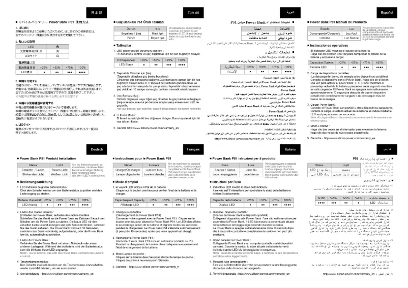 Page n°1 - Manuel utilisateur Silicon Power P51