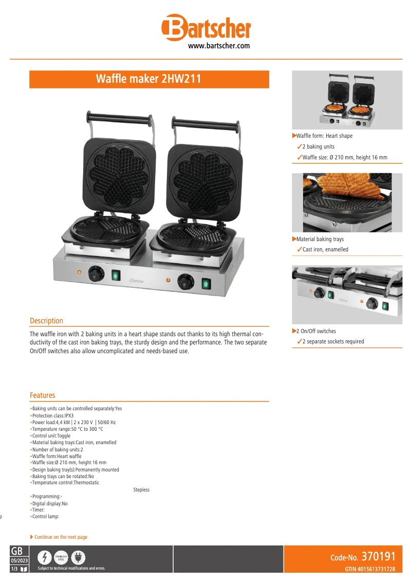 Image de la première page du manuel de l'appareil 2HW211