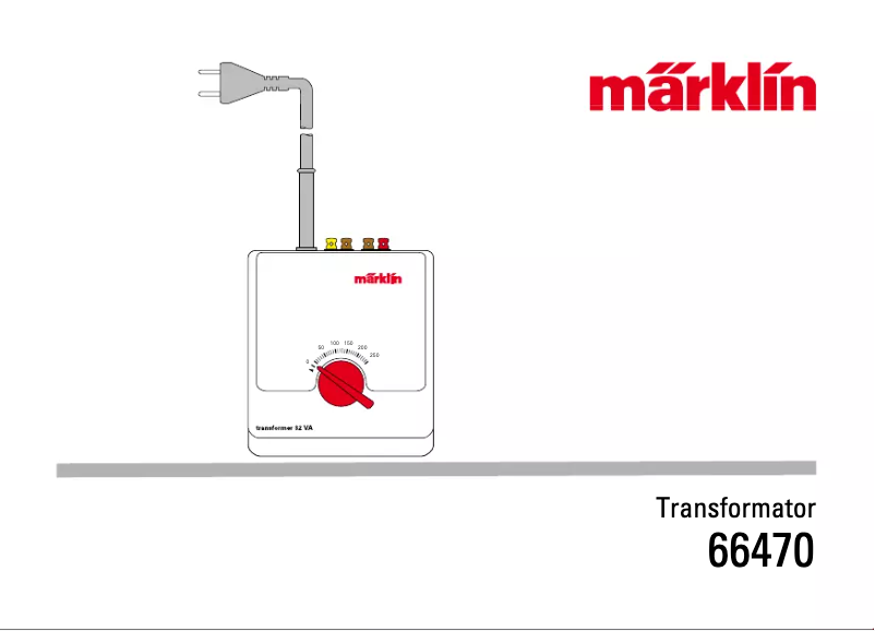Page n°1 - Manuel utilisateur Märklin 66471