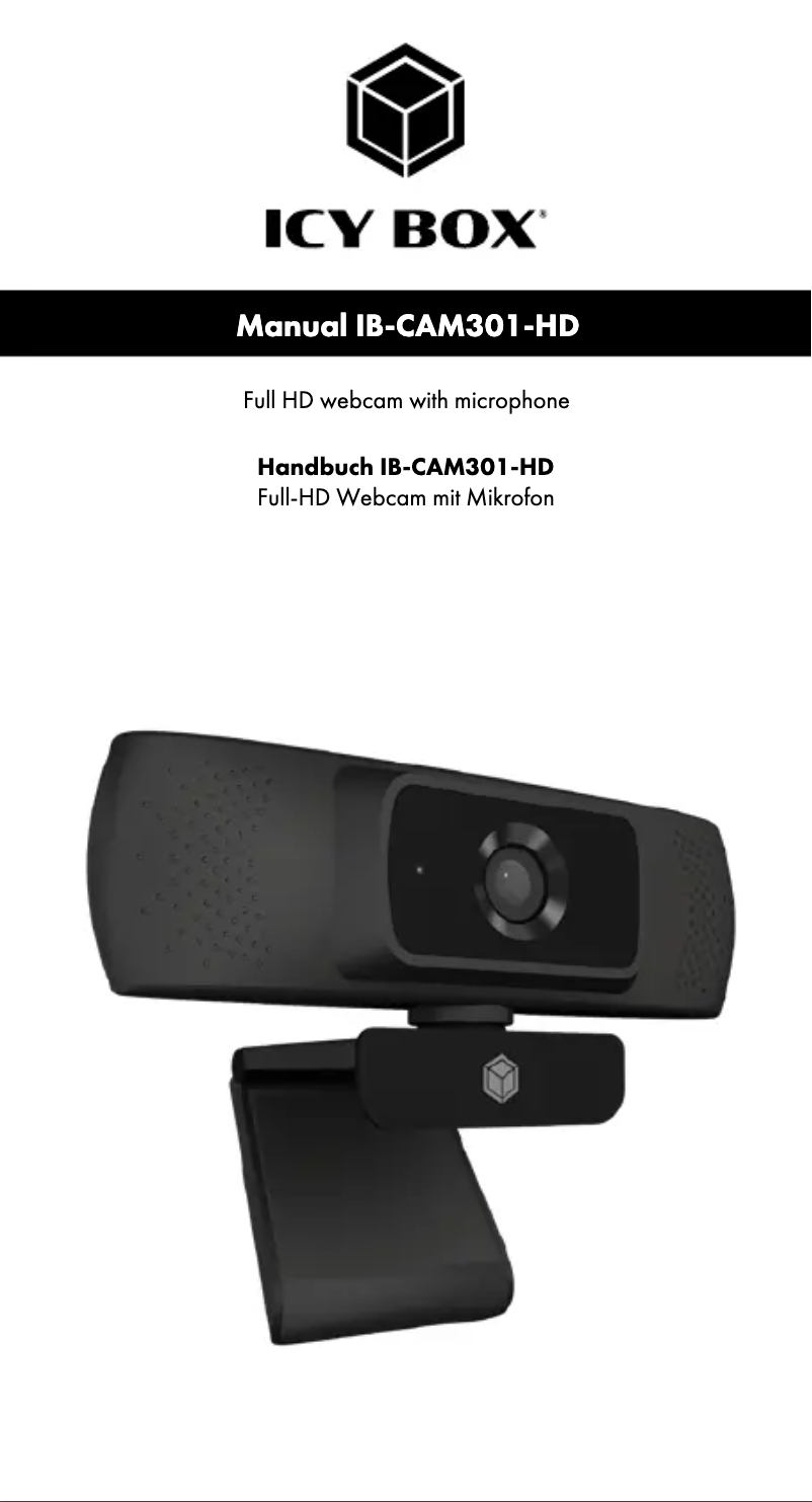 Page 1 de la notice Manuel utilisateur Icy Box IB-CAM301-HD