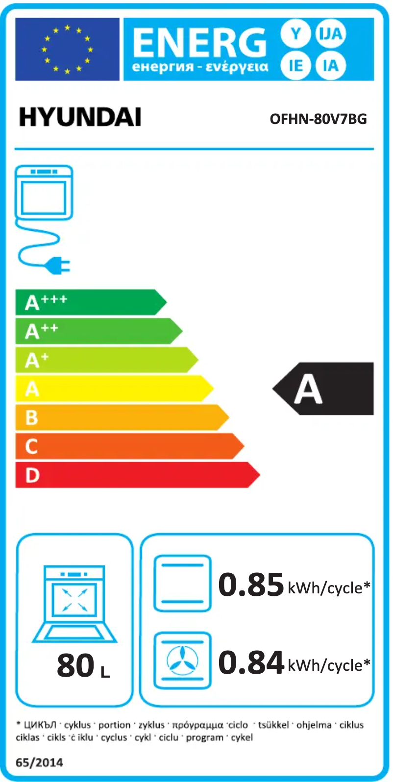 Imagen de la primera página del manual del dispositivo OFHN-80V7BG