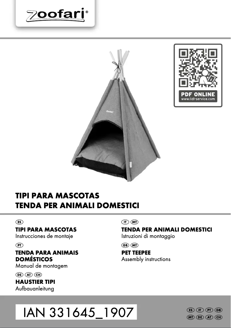 Página 1 del manual Manual de usuario Zoofari IAN 331645