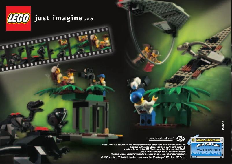 Page 1 de la notice Manuel utilisateur Lego Raptor Rumble Studio 1370