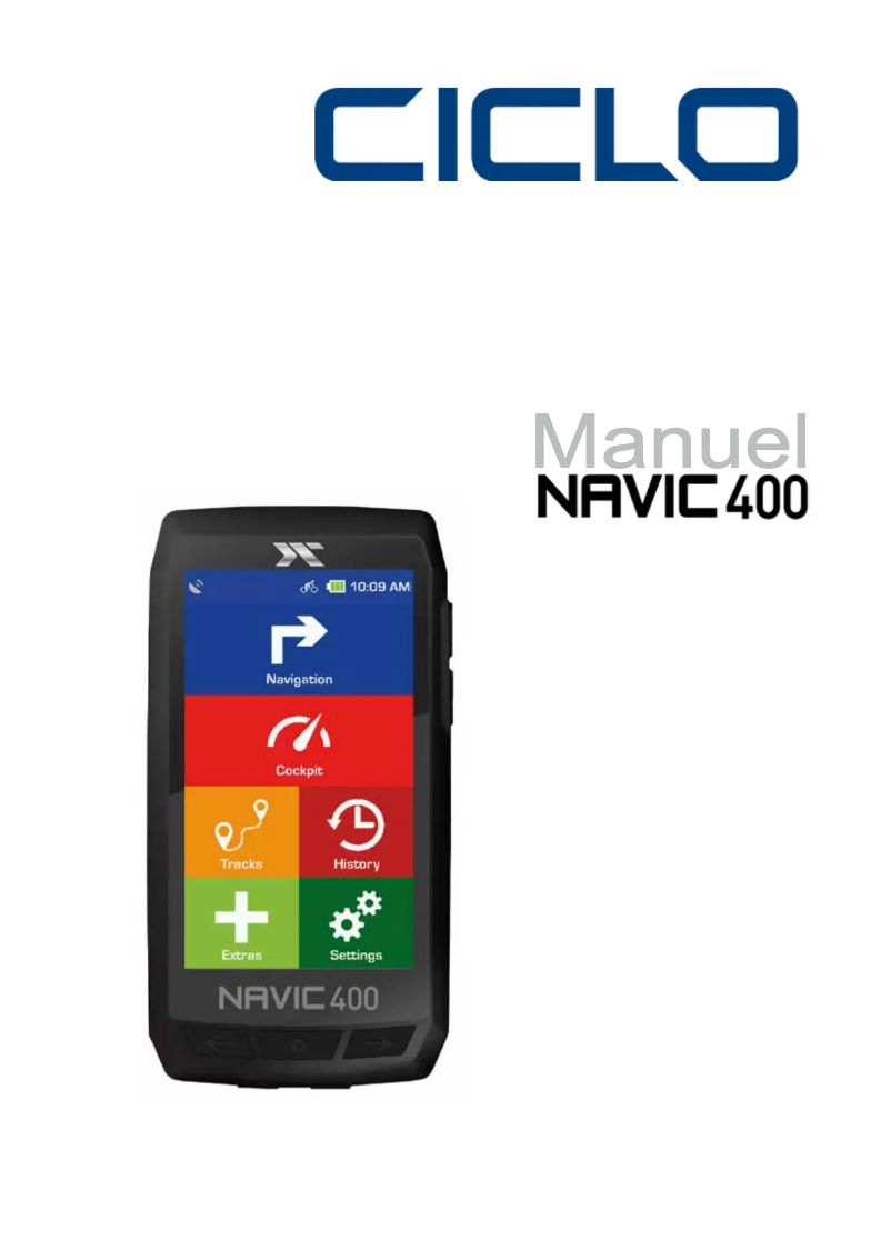 Image de la première page du manuel de l'appareil Navic 400
