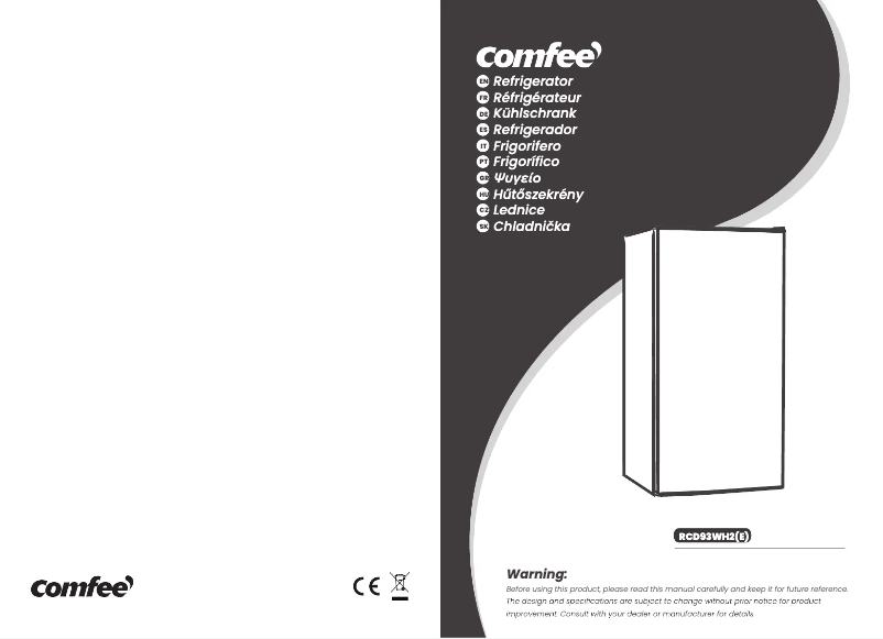 Page n°1 - Manuel utilisateur Comfee RCD93WH2