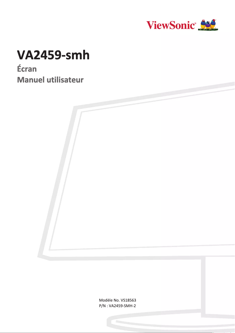 Image de la première page du manuel de l'appareil VA2459-SMH