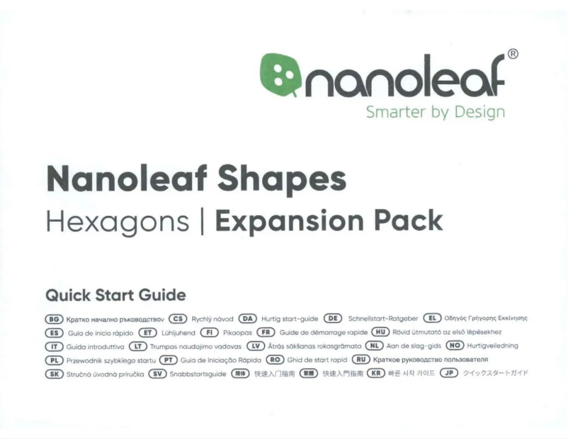 Page n°1 - Manuel utilisateur Nanoleaf NL48-1001TW-10PK