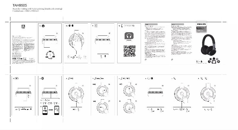 Page n°1 - Guide de démarrage rapide Philips TAH9505