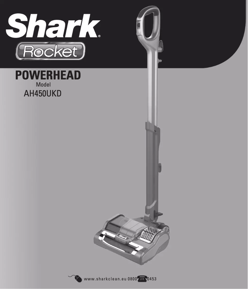 Página 1 del manual Manual de usuario Shark Rocket Powerhead AH450UKD