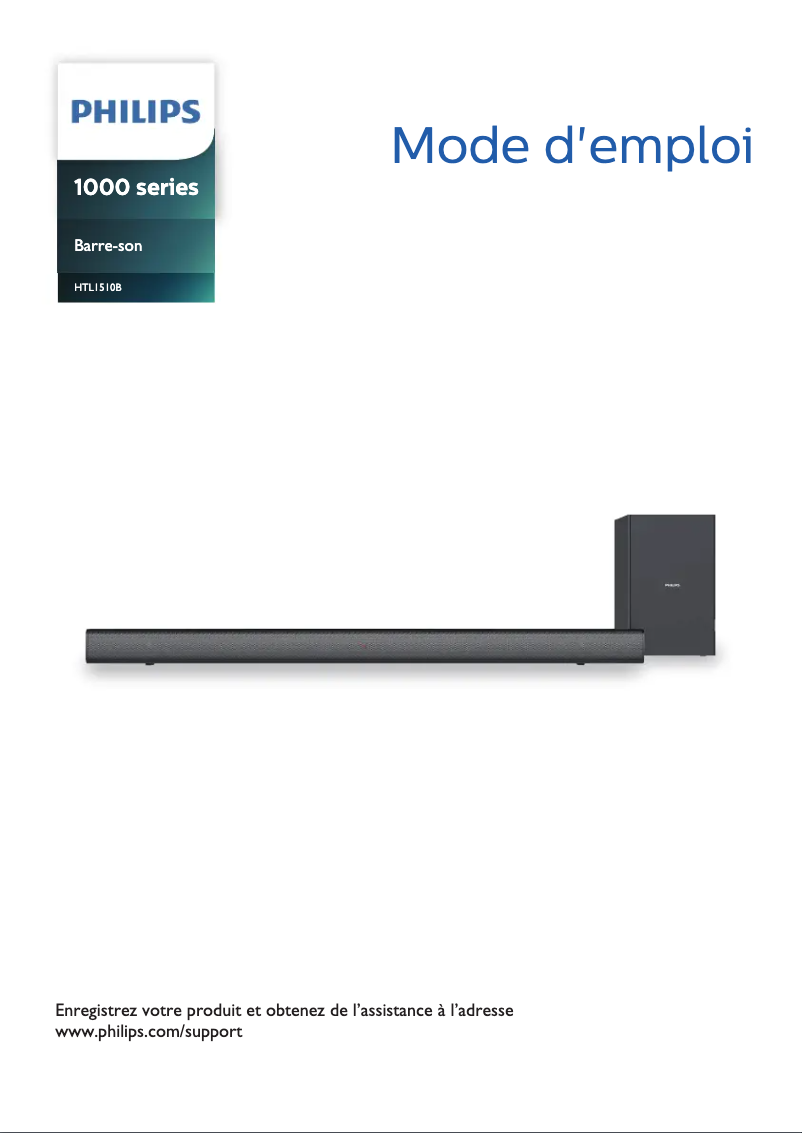 Page n°1 - Manuel utilisateur Philips HTL1510B