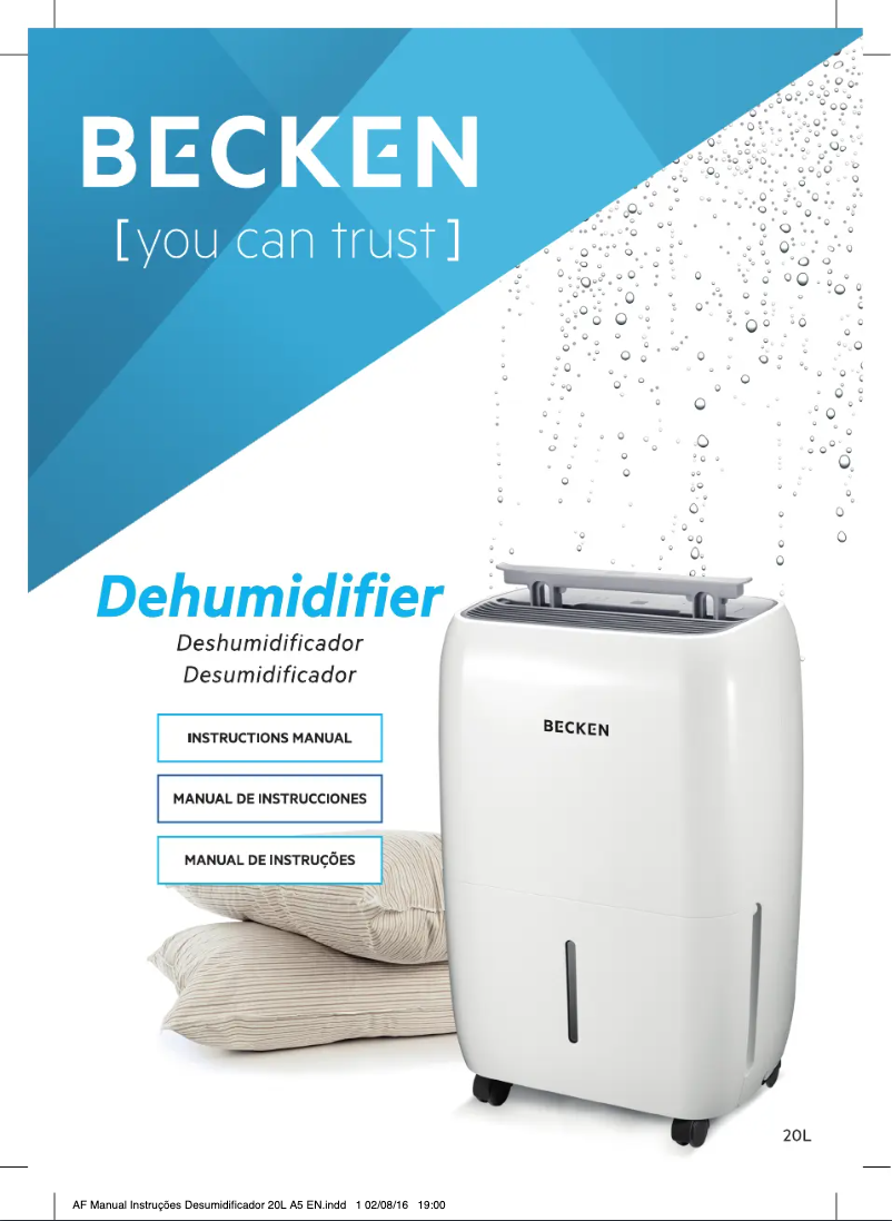 Page 1 de la notice Manuel utilisateur Becken BDH2776