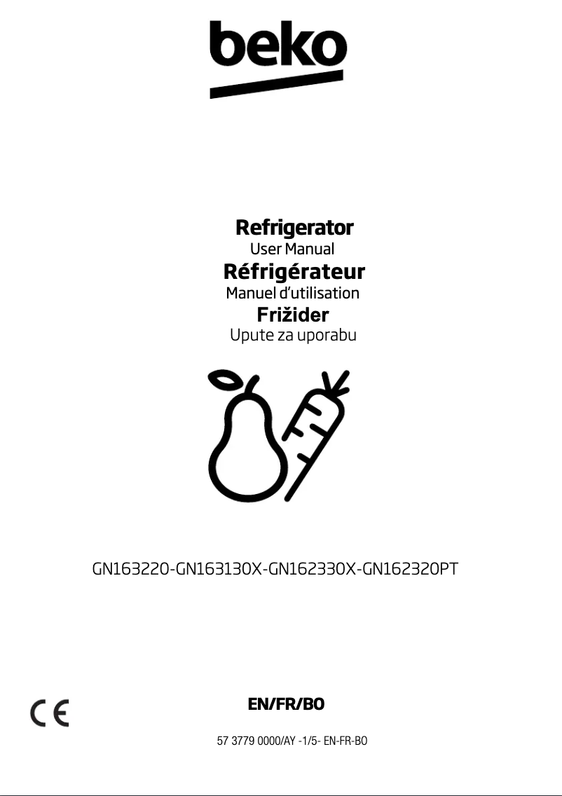 Image de la première page du manuel de l'appareil GN162320PT