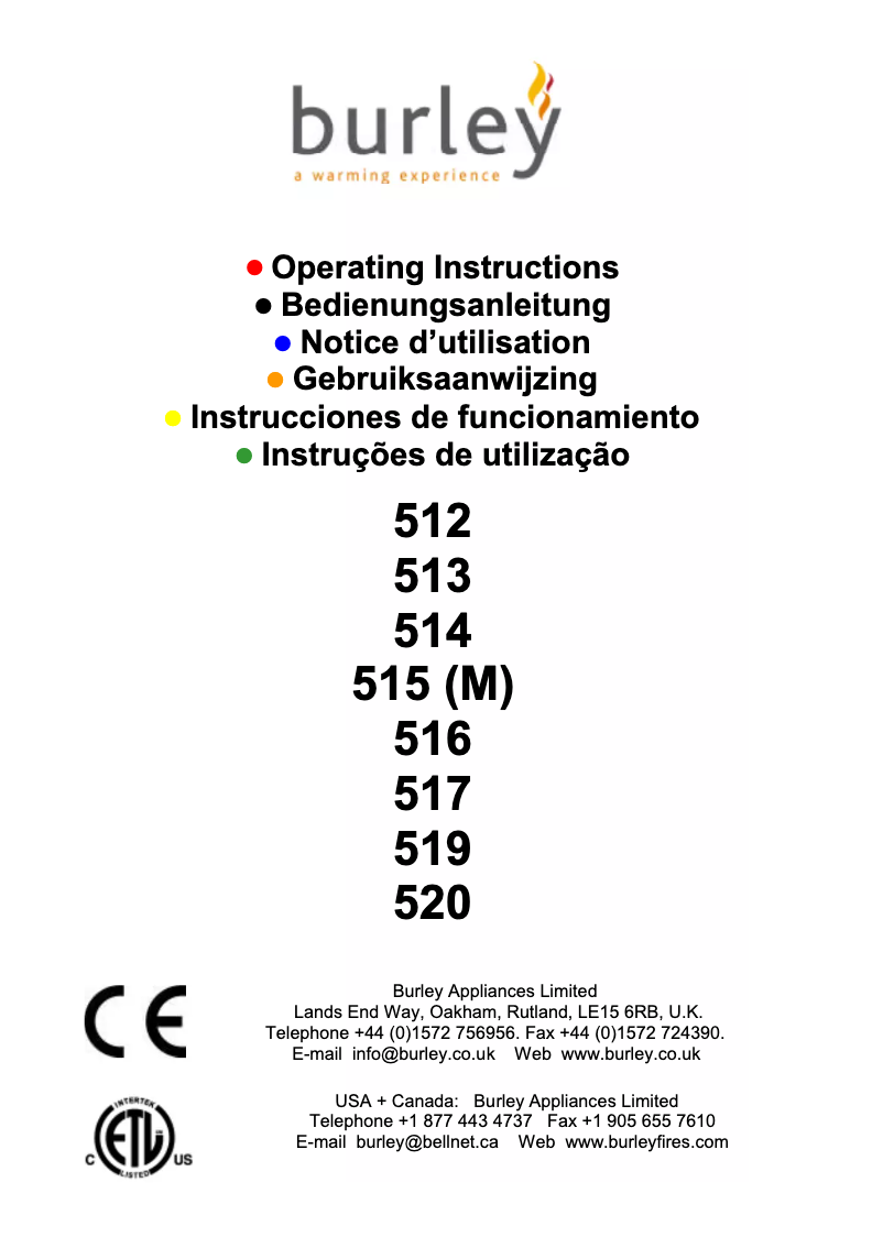 Page 1 de la notice Manuel utilisateur Burley 519