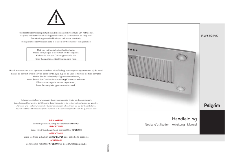 Page 1 de la notice Manuel utilisateur Pelgrim ISW670RVS