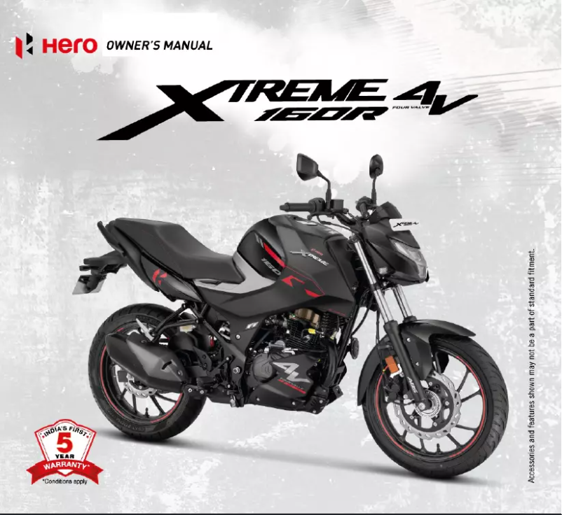 Page 1 de la notice Manuel utilisateur Hero Xtreme 160R 4V (2023)