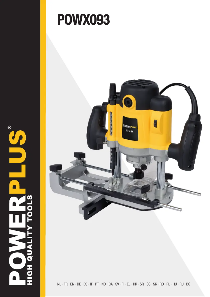 Page 1 de la notice Manuel utilisateur PowerPlus POWX093