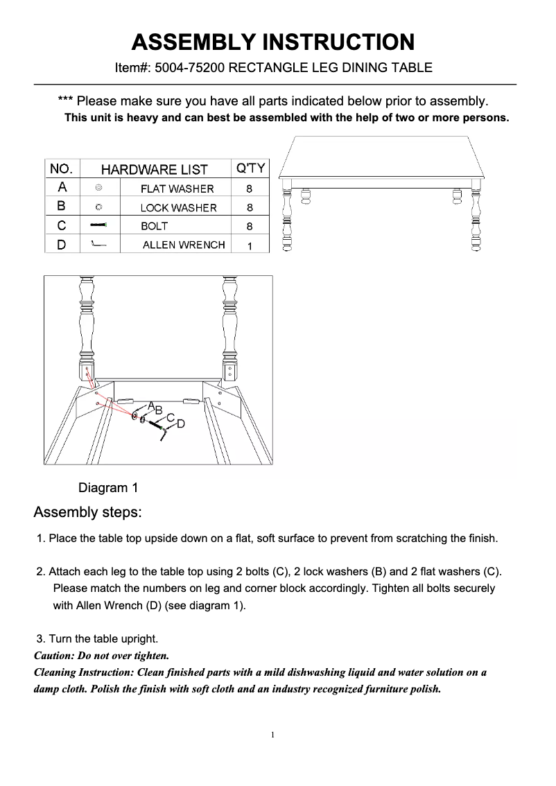 Page 1 de la notice Manuel utilisateur Hooker 5004-75200