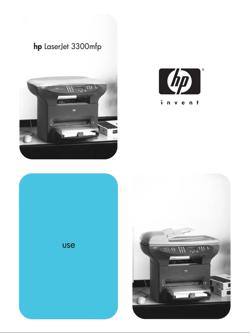 Image de la première page du manuel de l'appareil LaserJet 3300MPF