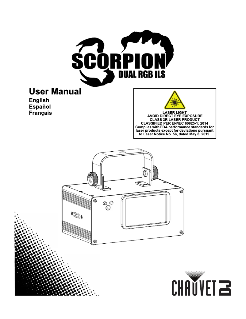 Image de la première page du manuel de l'appareil Scorpion Dual RGB