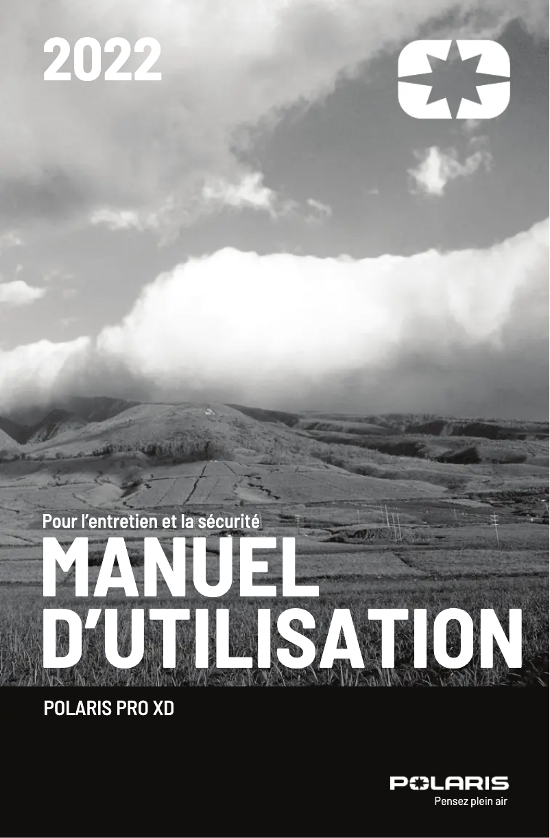 Page n°1 - Manuel utilisateur Polaris Pro XD (2022)