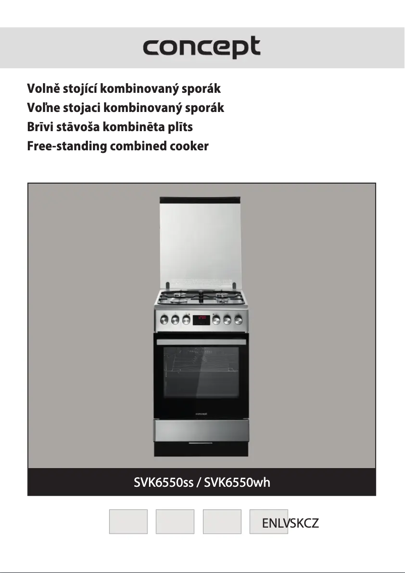 Image de la première page du manuel de l'appareil SVK6550WH