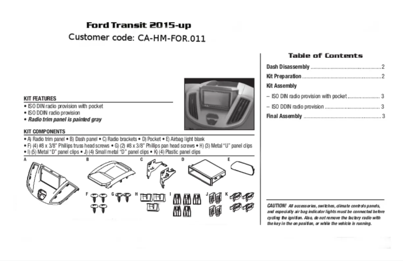 Page n°1 - Manuel utilisateur Pioneer CA-HM-FOR.011