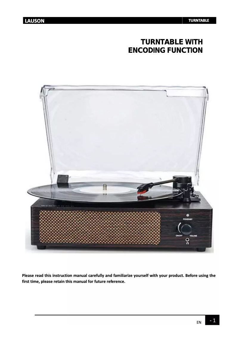 Imagen de la primera página del manual del dispositivo XN091