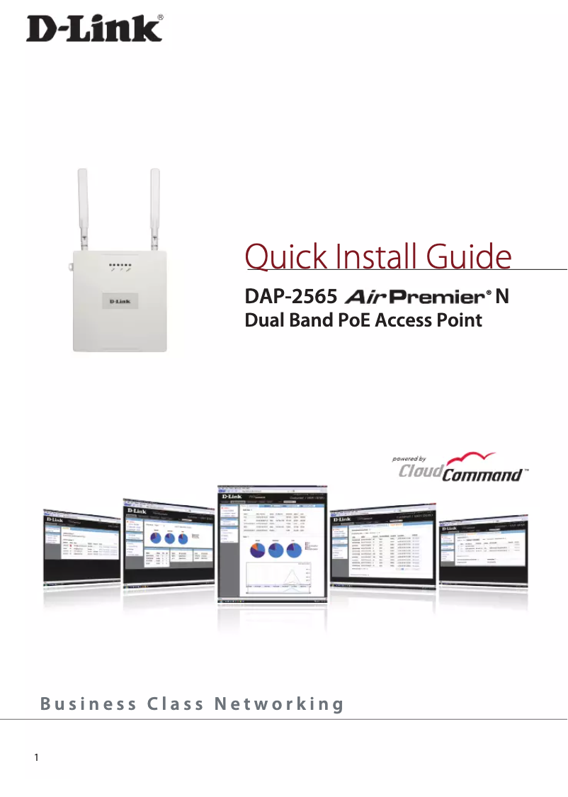 Page 1 de la notice Manuel utilisateur D-Link DAP-2565