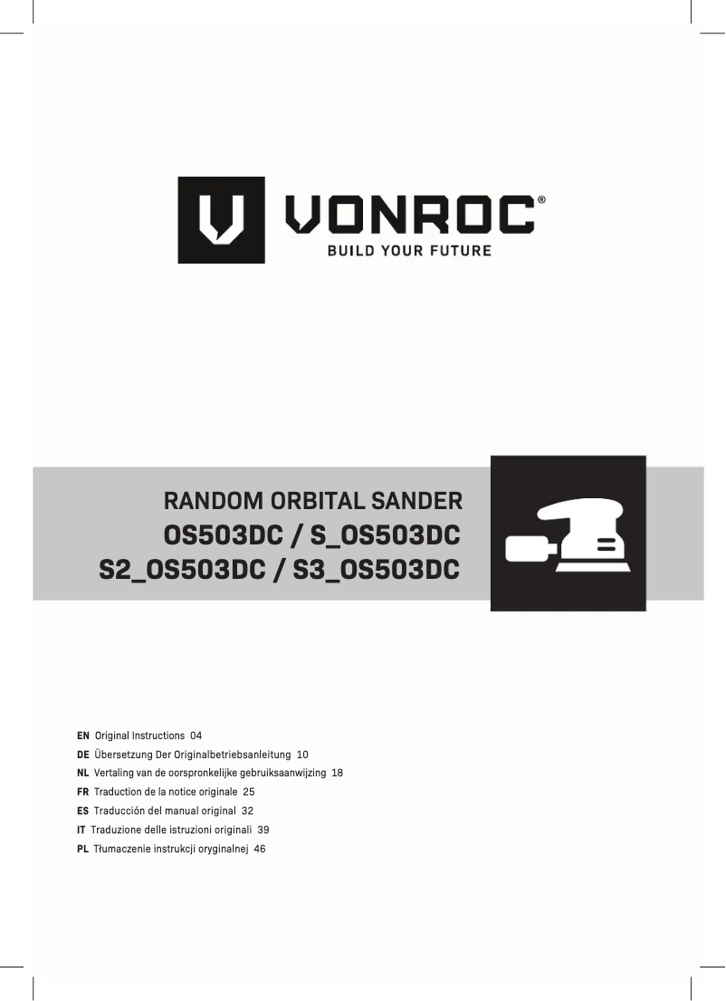 Page 1 of the manual User Manual Vonroc S2_OS503DC