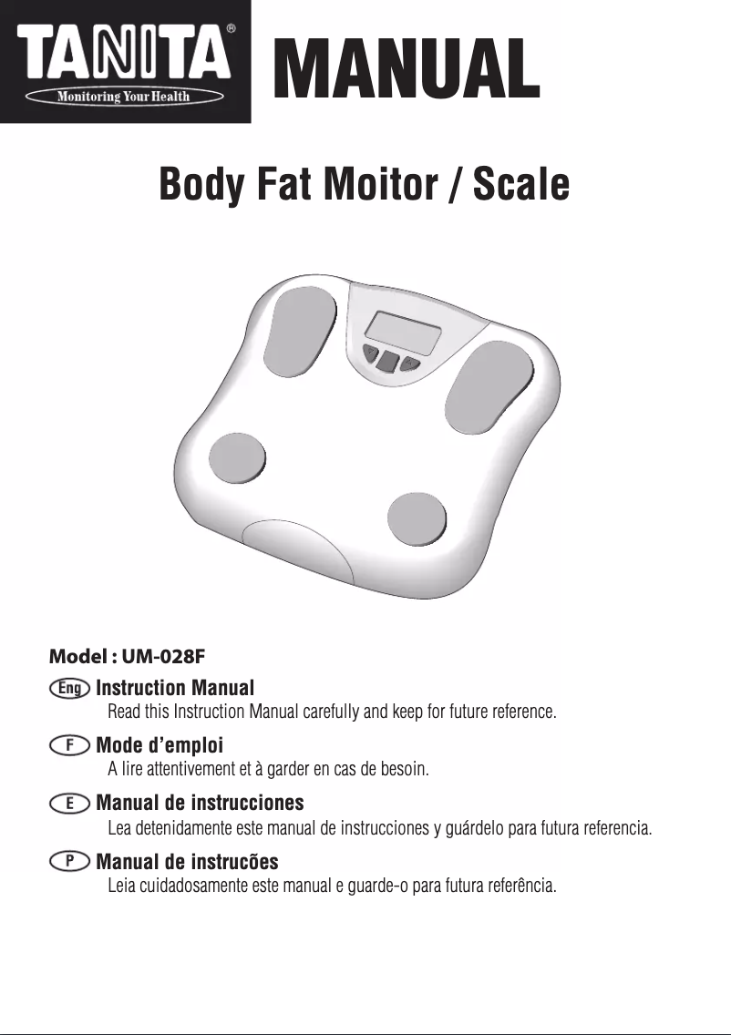 Image de la première page du manuel de l'appareil UM-028F