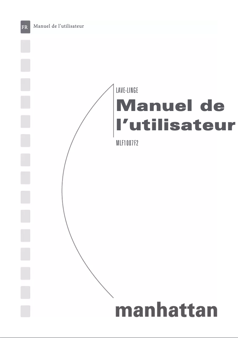 Page n°1 - Manuel utilisateur Manhattan MLF1007F2