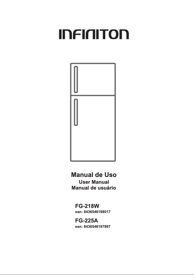 Page n°1 - Manuel utilisateur Infiniton FG-225A